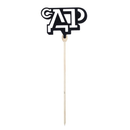 Topper for the cake "C DR", black, assorted, mix-3