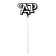 Topper for the cake "C DR", black, assorted, mix