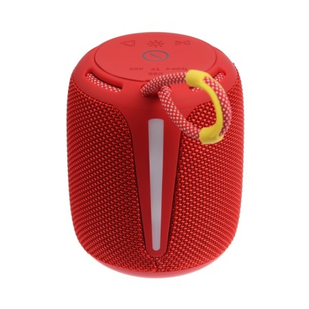 Portable column Booms350, 7 watts, 1200 mAh, backlight, Micro SD, red-4