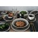 Porcelain plate for Magistro paste "Siam", 270 ml, d = 22 cm, color gray color