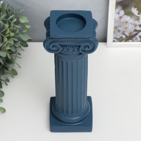 Polystone souvenir "Roman column" Blue 27x8x10cm-3