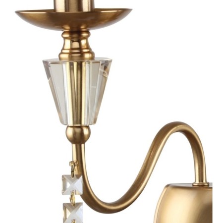 Wall lamp STILFORT 1053/05/02W Grace, 2x40W, E14, 215x215x310 mm, bronze color-1