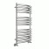 Water towel Terminus "Capri" P14, 500x800 mm, lower connection, chrome