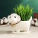 Pot "Puppy" White, 13x7x10cm