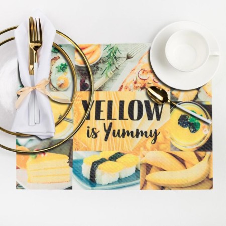 Napkin on the table "Yellow is yummy" 29*40 cm
