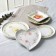 Ceramic plate "Summer Day", 21.2 cm, white color