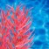 The artificial aquarium, luminous, 20 cm, red plant