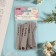 Tag with the "Hand Made" button, 8 × 1.5 cm, 10 pcs, color gray color