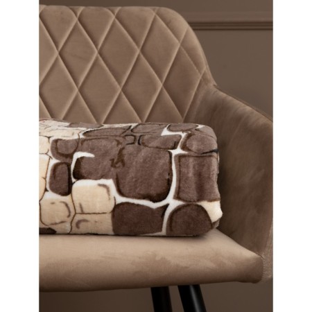 Texrepublic blanket, size 180x200 cm, brown color-2