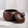 A baking pot with a lid "Lotus", smooth, red clay, 0.7 liters