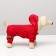 Options for animals "Firefighter", fleece, XS (DS 18-20, Osh 24, OG 27-30 cm) Red Red
