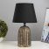 Aurika table lamp E27 40W black and gold 20x20x32 cm