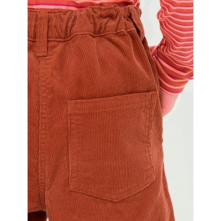 Pants for girls, height 134 cm, brown color-12
