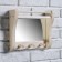Shelf with a mirror and 3 hooks 27x24x8.5 cm