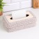 Napkin, polyester fiber