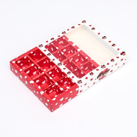 Box for 16 sweets, Love 17.7 x 17.7 x 3.8 cm-4