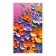 Notepad A6, 24 sheets in a cage on a paper clip "Bright flowers", cover Cover Cardboard, block 60 g/m2, mix