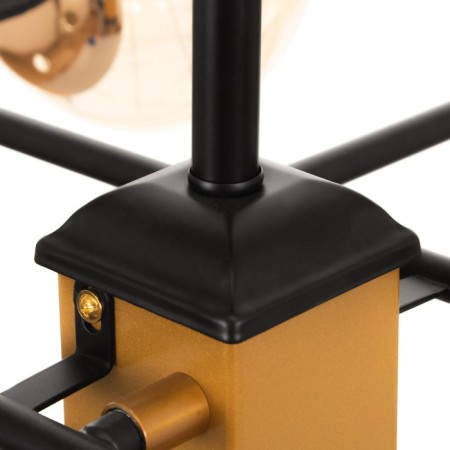 Chandelier 1851/7 LED 72W 3000-6000K black and gold 79x77x43 cm Bayerlux-11