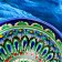 Rishtan ceramics "flowers" 15 cm, small, blue