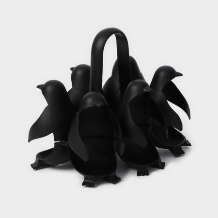 Penguin eggs stand, 12 × 15 × 13 cm, black color-2
