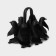 Penguin eggs stand, 12 × 15 × 13 cm, black color