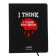 Universal diary for grade 1-11 I Think Too Much, integral cover, artificial leather, silkography, liesse, 80 g/m2