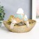 Souvenir Polystone stand "A bird with a chick on a basket" 20.5x20x16 cm