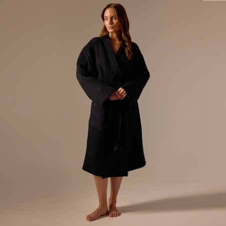 Welfare Women's bathrobe SL Home: BOHO "Dark Mare", size L, 100% cotton, 280 g/m2-3