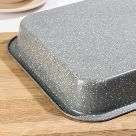 The form for baking "Elin marble. Rectangle ", 39 × 29 × 5.5 cm, anti -stick coating, gray color-2
