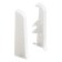 End (pair) for skirting boards 70mm "decoration", 001 white