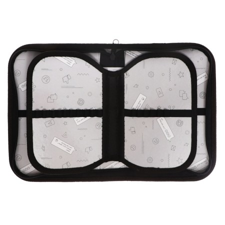 Penal 3 sections, tab inside, 140 x 210 x 40 mm, fabric, calligrata top Block "Football Anime"-5