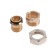 American Otmo, 1/2 ", internal/outer thread, straight, nickelized brass