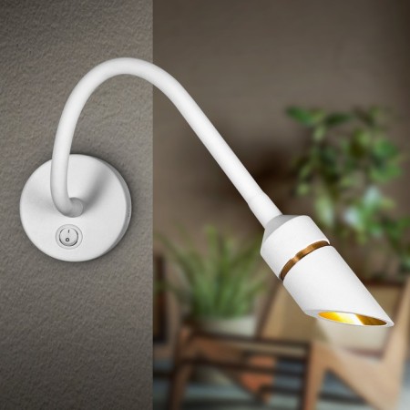 Lamp Wall Era WL47 WH, 70x70x400 mm, IP20, LED, 3W, 210LM, 3000K, white color