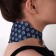 Self -heating bandage for the neck, 14 × 18 × 0.5 cm, blue color