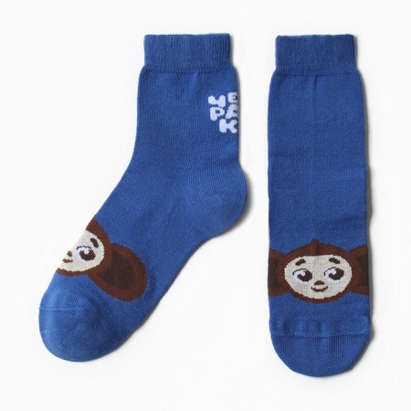 Nosk children's kaftan Cheburashka, size 14-16 cm, blue