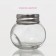 Glass jar for spices with a metal lid “Mini”, 70 ml, 5.3 × 3.7 × 5.4 cm