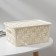 Storage basket with a lid "Chamomile", 3 l, 24 × 18 × 10.5 cm, ivory color