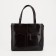 Luggage bag with a zipper, 3 external pockets, a long belt, a dark brown color