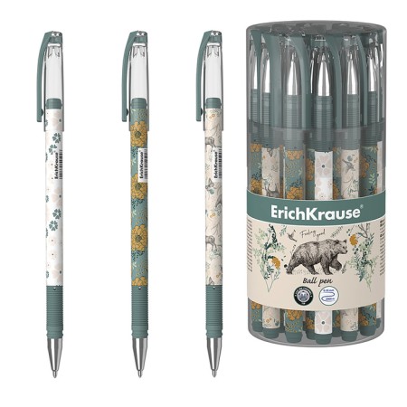 Ballic handle Erichkrause Natural Life Stick, node 0.7mm, blue ink