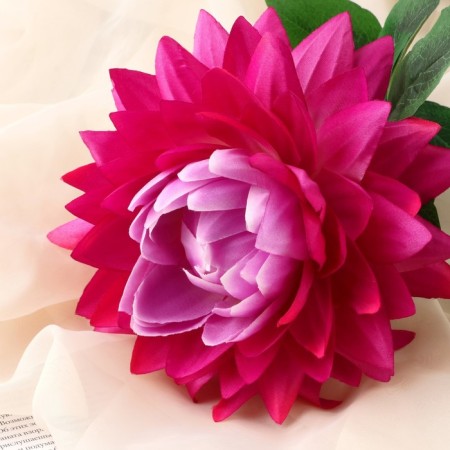 Artificial flowers "Begonia" premium, 14x60 cm, lilac-1