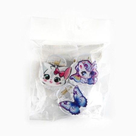 Hair crab "Mix", 2.5 x 2 x 2 cm-3