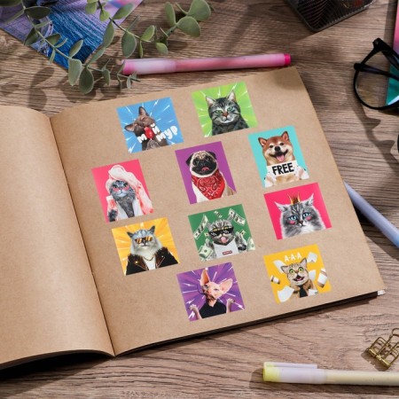 Stickers Set "Mur-Mur", 6 x 7 cm, 10 pcs-3