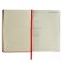 Diary of Leduced A5, 160 sheets MEGAPOLIS VELVET, solid cover, artificial leather, lies, on an elastic band, tinted block 70 g/m2, red
