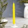 Candle twisted, 2.3x 24.5 cm, 5 hours, 50 g, yellow