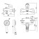 Lemark Luna LM4134C bathtub mixer, single -legged, pour 158 mm, watering can, chrome