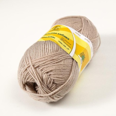 Yarn "Children's Fun" 20% microfiber, 80% acrylic 140m/50g (188 Ebol Milk)-1