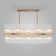 Suspended Bogate’s Allure 486/10, E14, 10x60W, 1200x170 mm, brass color