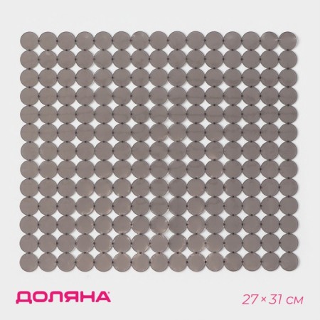 Rug in the sink of the share "Miro", 27 × 31 cm, brown color-2