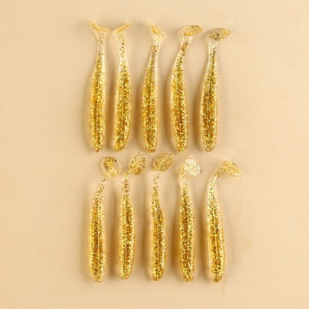 Silicone bait "Real fisherman", 10 pcs, 2 g, 7 x 2 cm-1