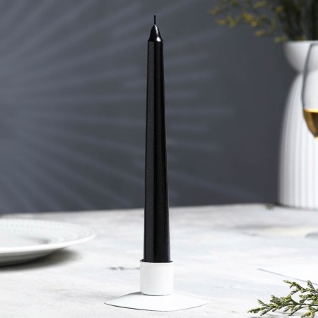A set of antique candles, 1.9x 20 cm, 6 pieces, black metallic-1